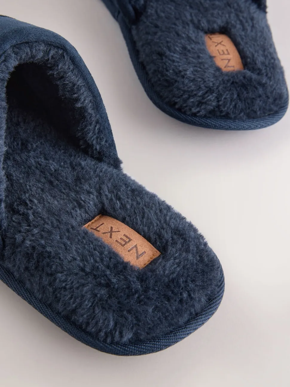 Navy Mule Slippers