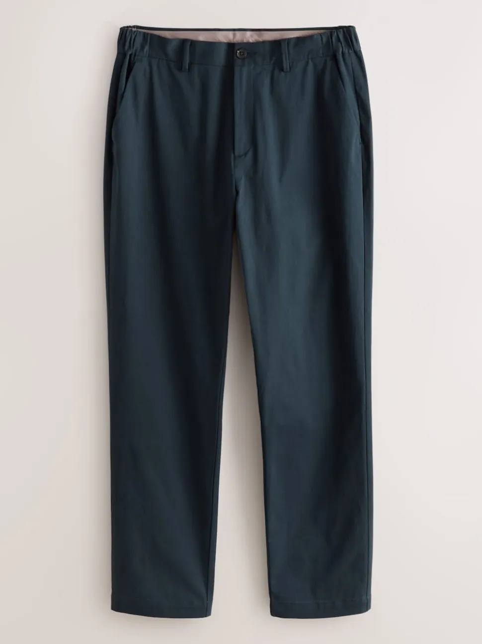 Navy Muscle Fit N.Premium Smart Cotton TENCEL™ Lyocell Blend Chinos With Comfort Waistband