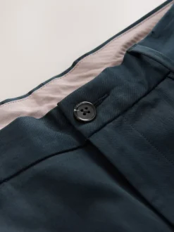 Navy Muscle Fit N.Premium Smart Cotton TENCEL™ Lyocell Blend Chinos With Comfort Waistband