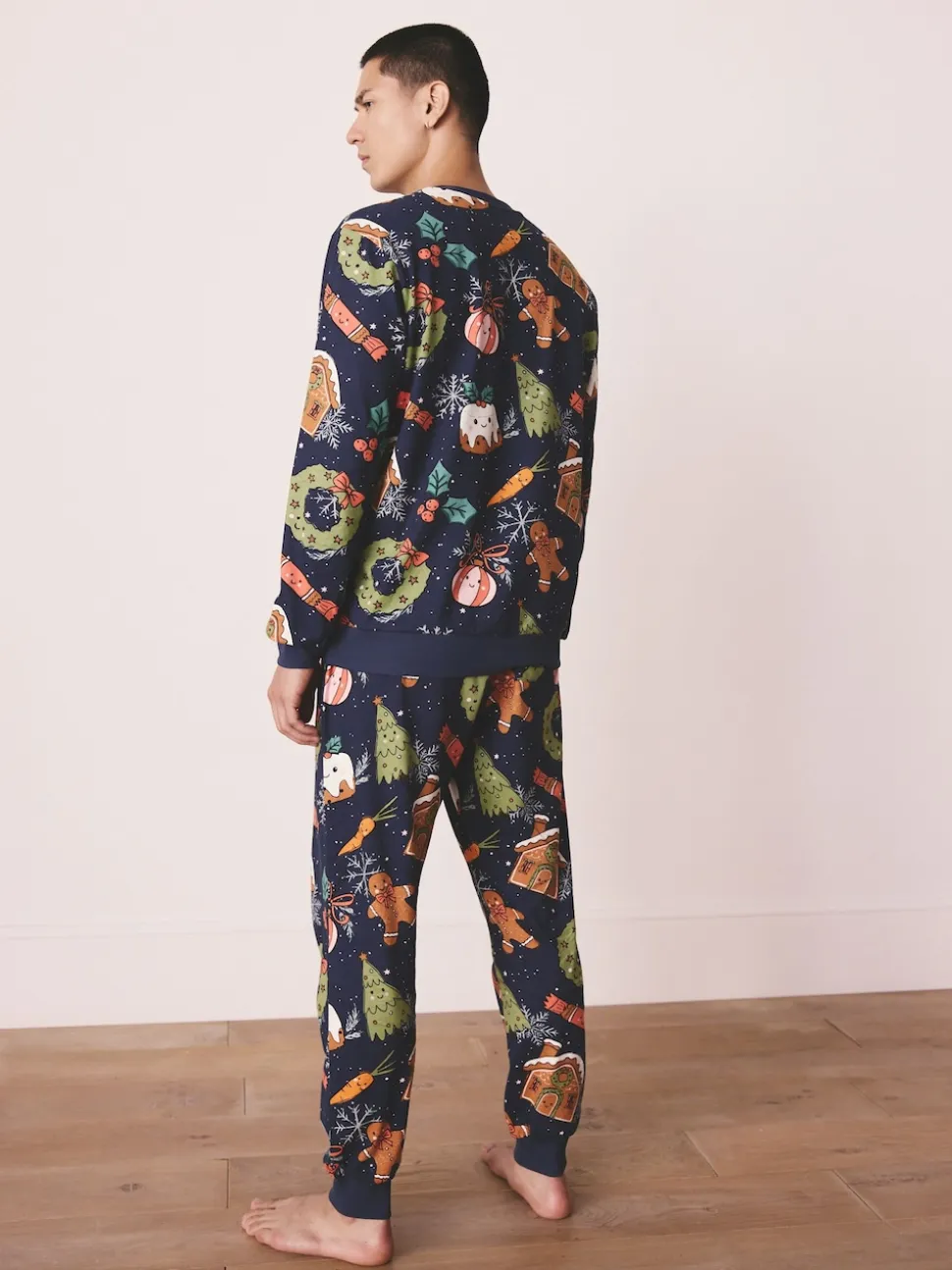 Navy Pudding Matching Family Christmas Pyjamas