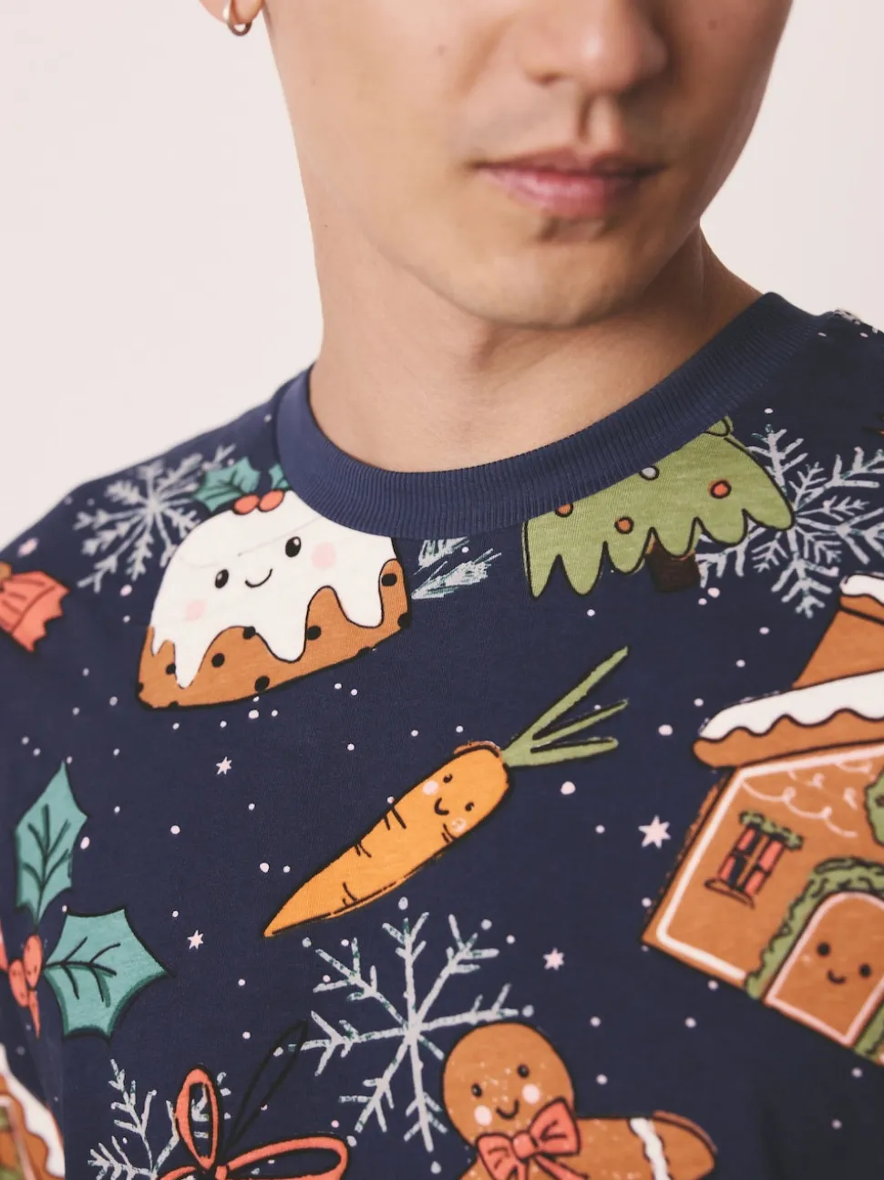 Navy Pudding Matching Family Christmas Pyjamas