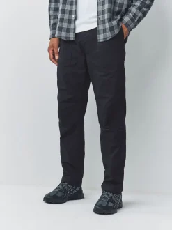 Navy Regular Fit Authentic Cotton Rich Stretch Trousers