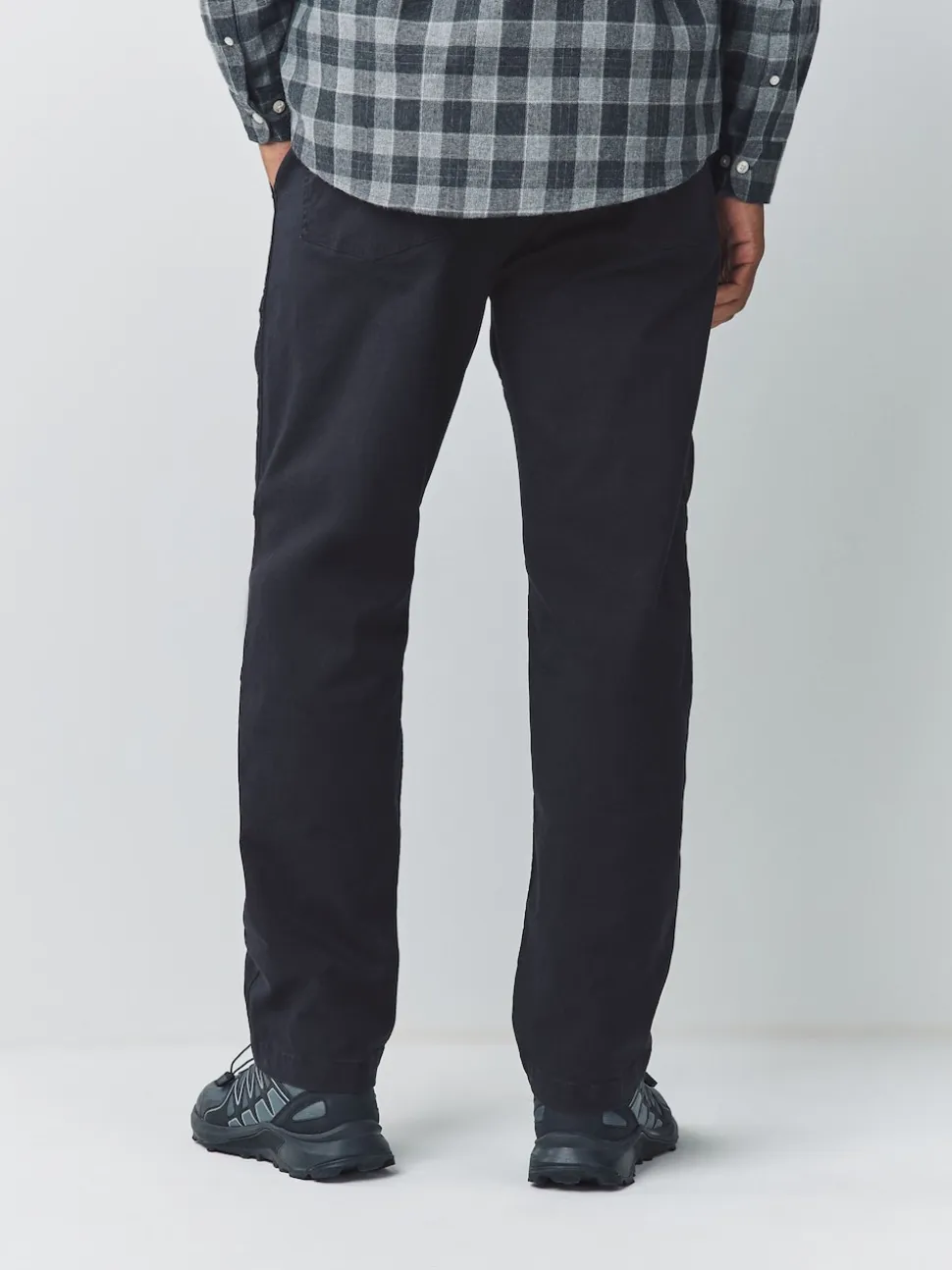Navy Regular Fit Authentic Cotton Rich Stretch Trousers