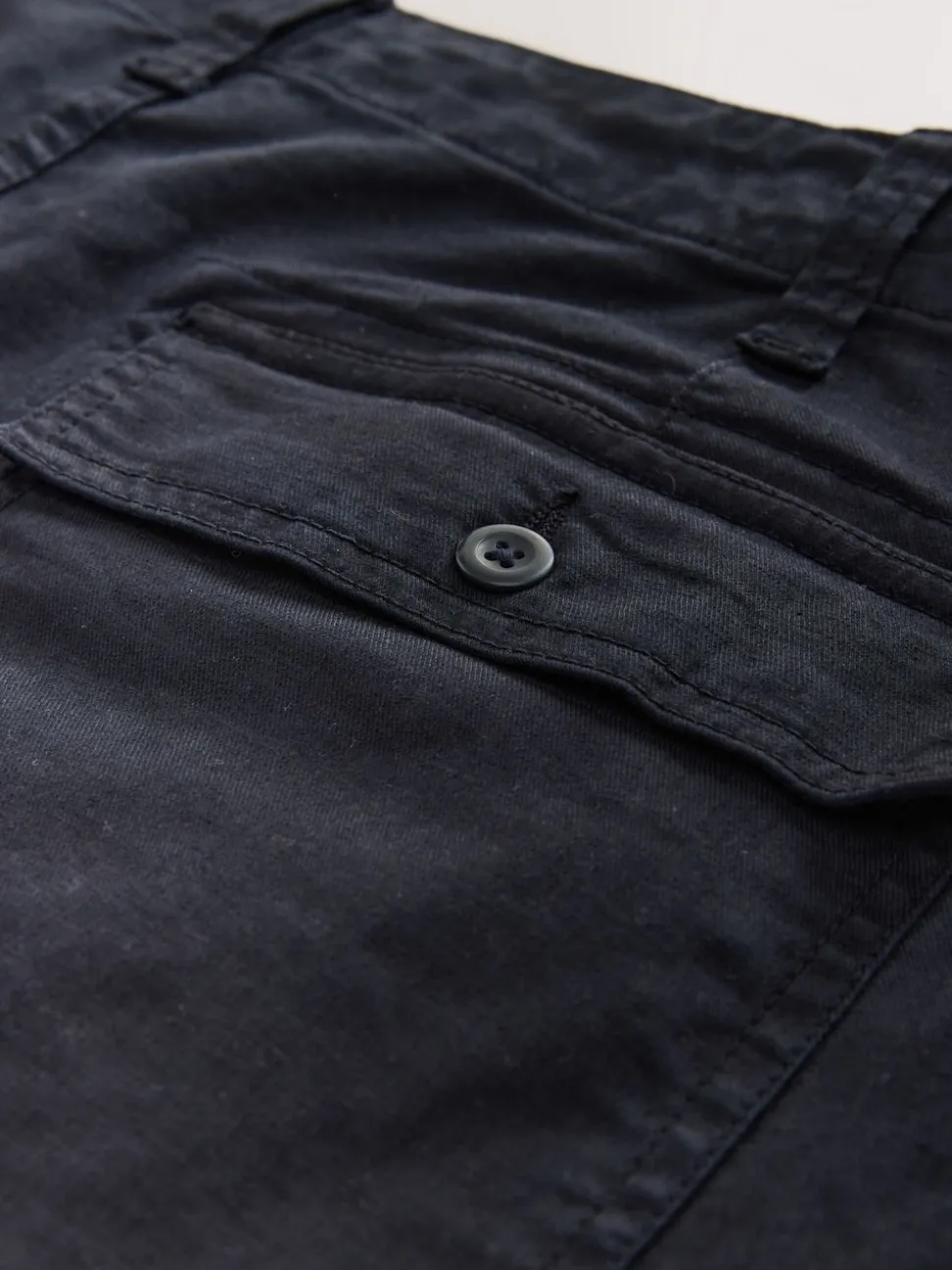 Navy Regular Fit Authentic Cotton Rich Stretch Trousers