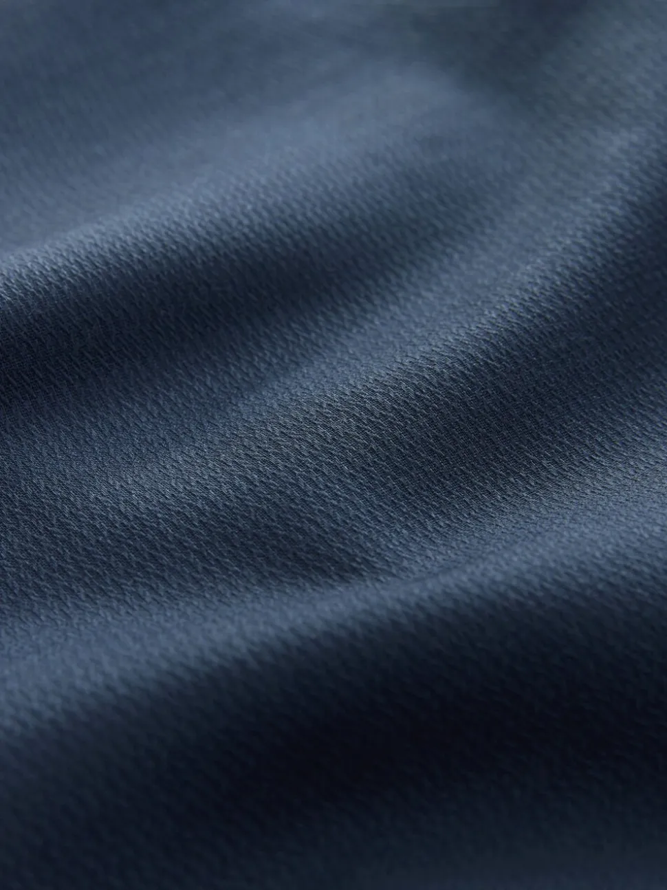 Navy Regular Fit Easy Care Textured Single Cuff Smart Shirt