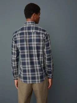 Navy Regular Fit Easy Iron Button Down Oxford Shirt