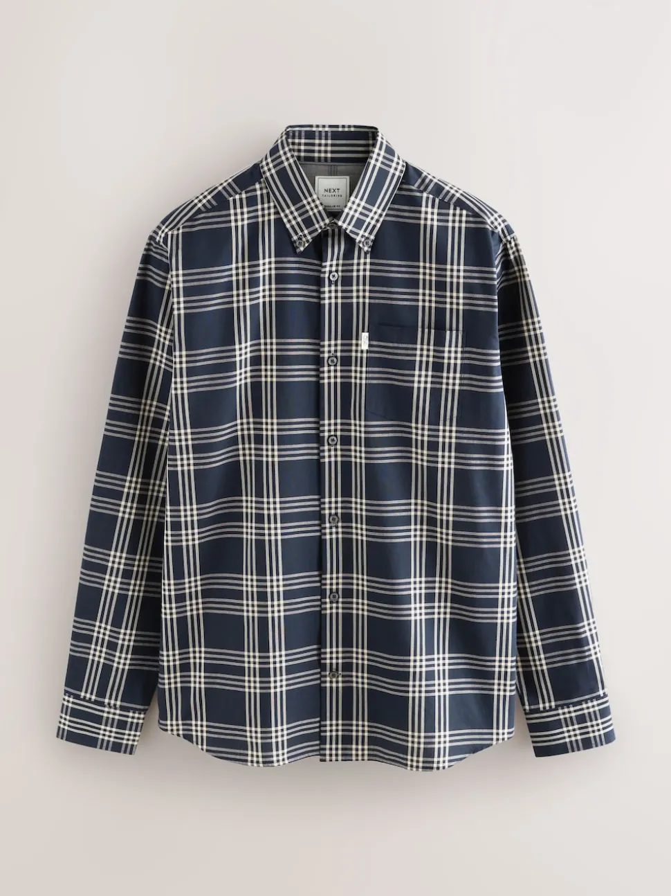Navy Regular Fit Easy Iron Button Down Oxford Shirt