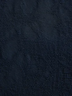 Navy Regular Fit Nova Fides Italian Fabric Crochet Pattern Suit Jacket