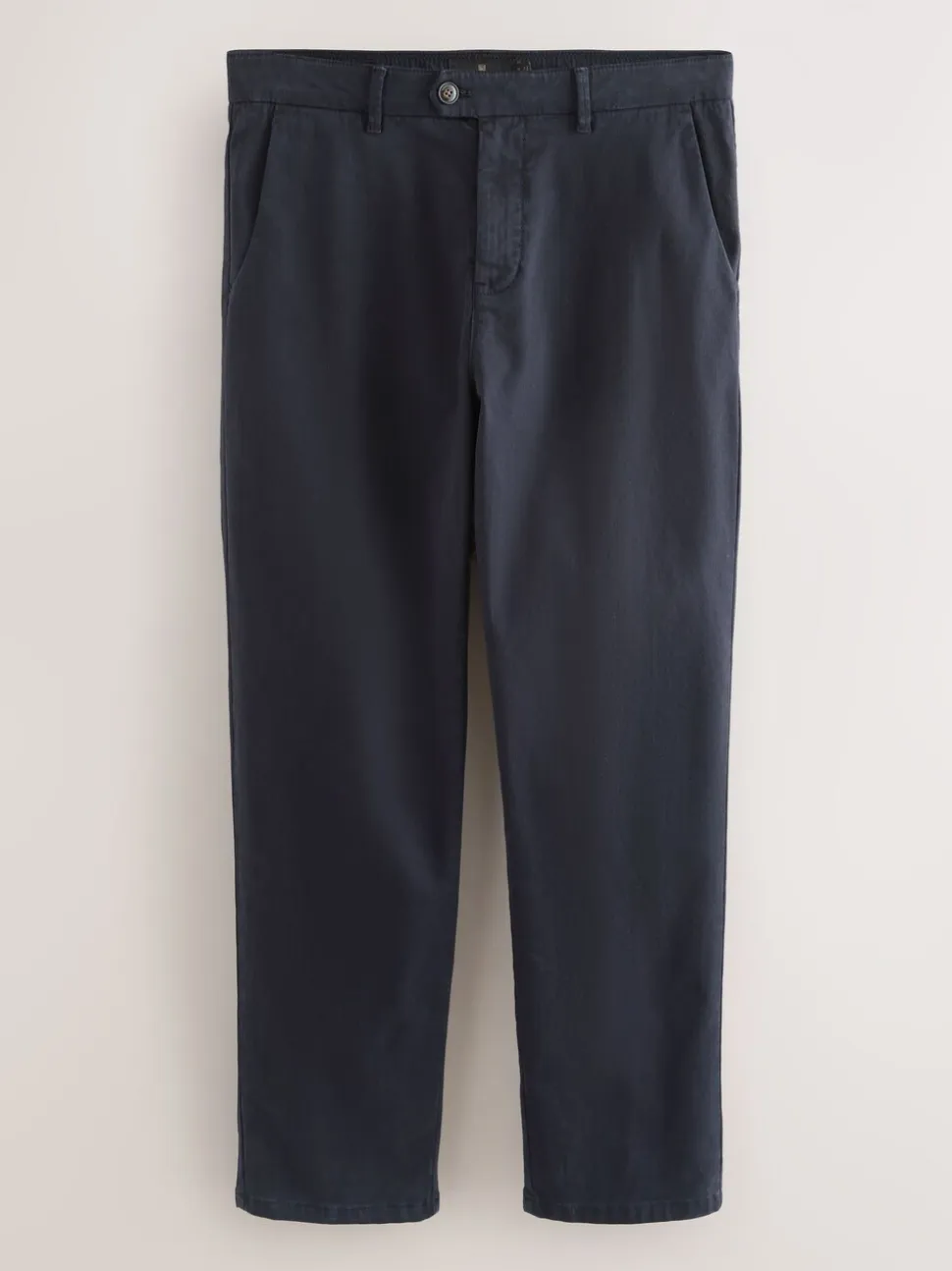 Navy Regular Tapered Fit Soft Touch Brushed Trousers