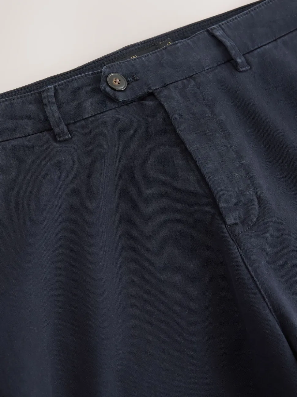 Navy Regular Tapered Fit Soft Touch Brushed Trousers