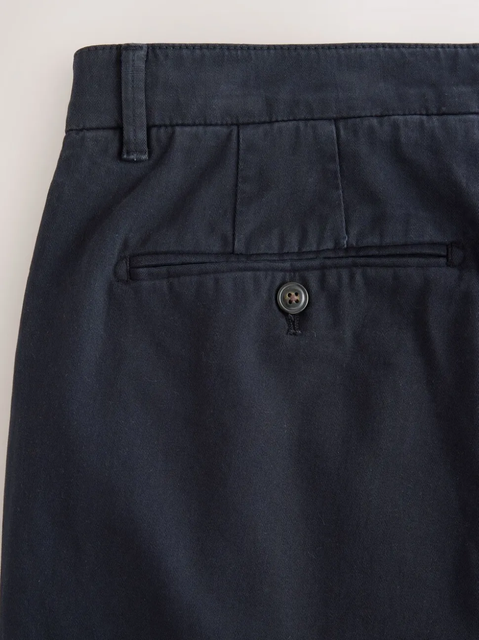 Navy Regular Tapered Fit Soft Touch Brushed Trousers