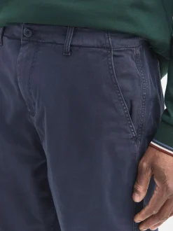 Navy Regular Tapered Fit Authentic Sunbleached Trousers