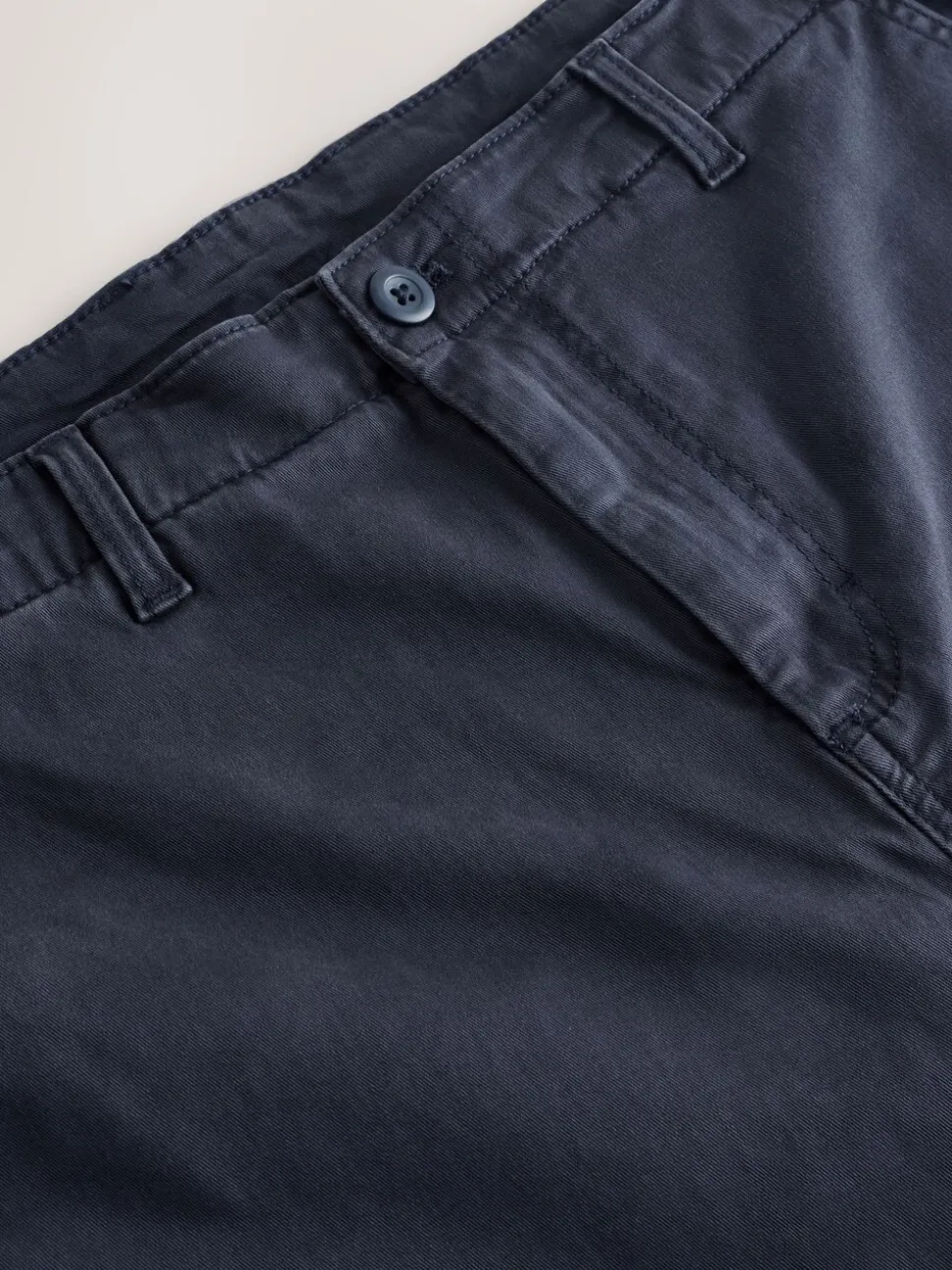 Navy Regular Tapered Fit Authentic Sunbleached Trousers