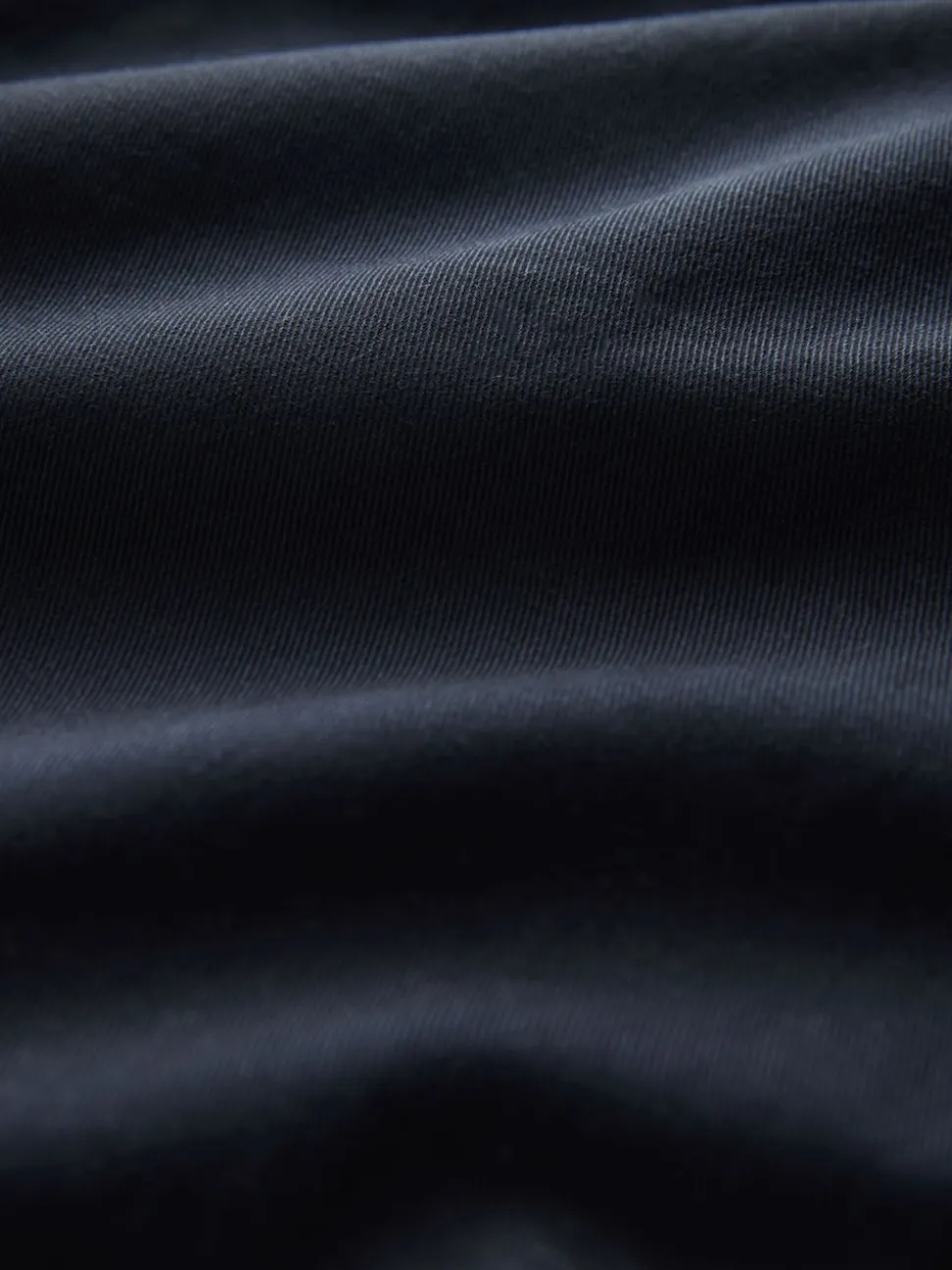 Navy Regular Tapered Fit Pleated Stretch Chinos Trousers With Elasticated Waist