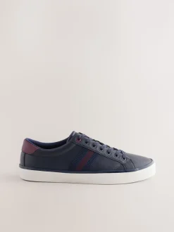 Navy Side Stripe Smart Casual Trainers