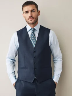 Navy Signature Cerutti !00% Italian Wool Suit Waistcoat