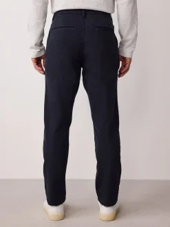 Navy Slim Fit Motionflex Chino Trousers
