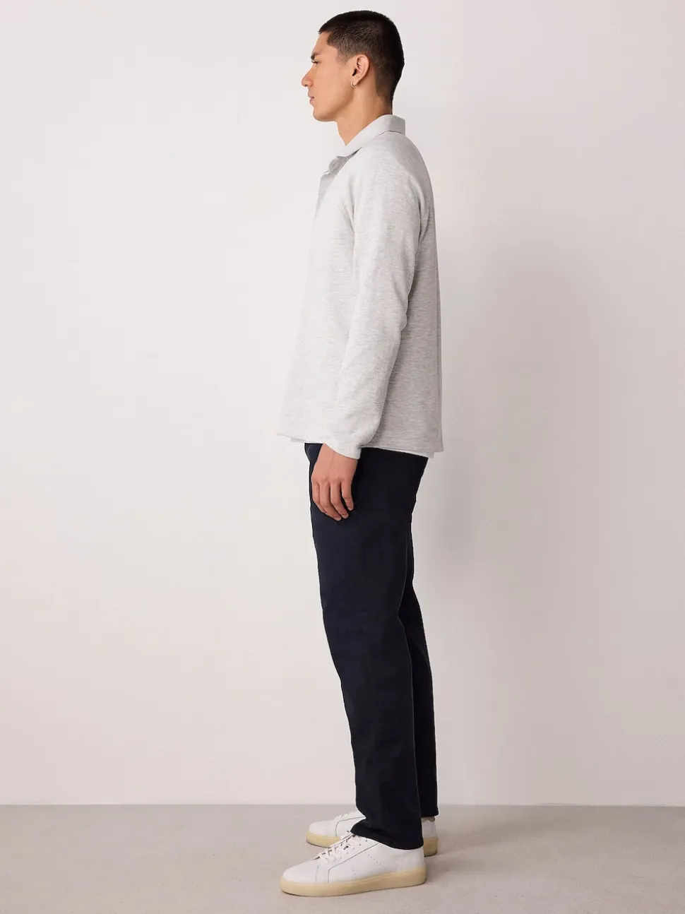 Navy Slim Fit Motionflex Chino Trousers
