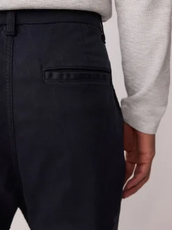 Navy Slim Fit Motionflex Chino Trousers
