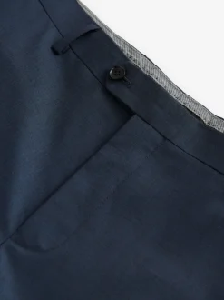 Navy Slim Fit Signature Cerutti 100% Italian Wool Suit Trousers
