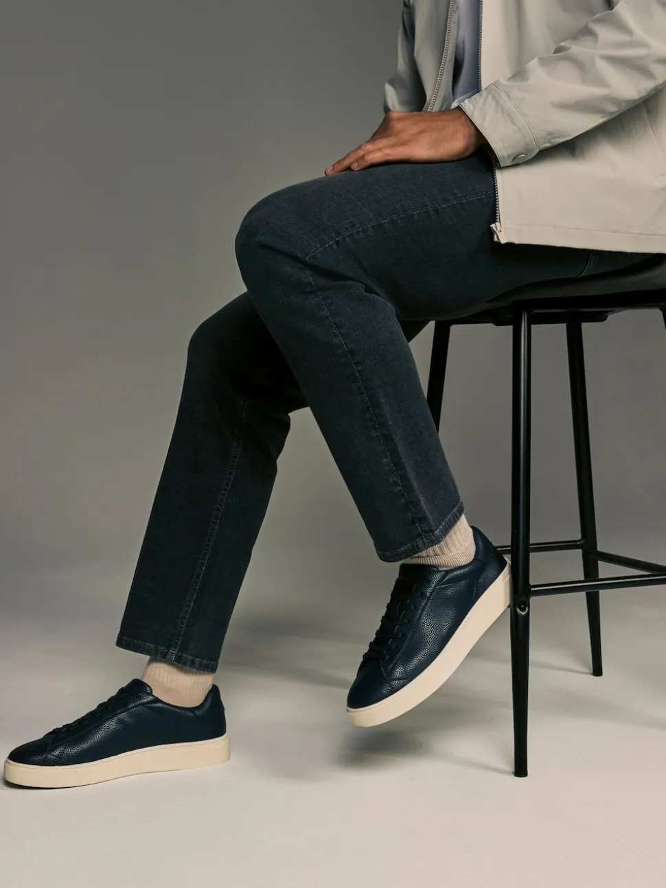 Navy Smart Casual Longline Trainers