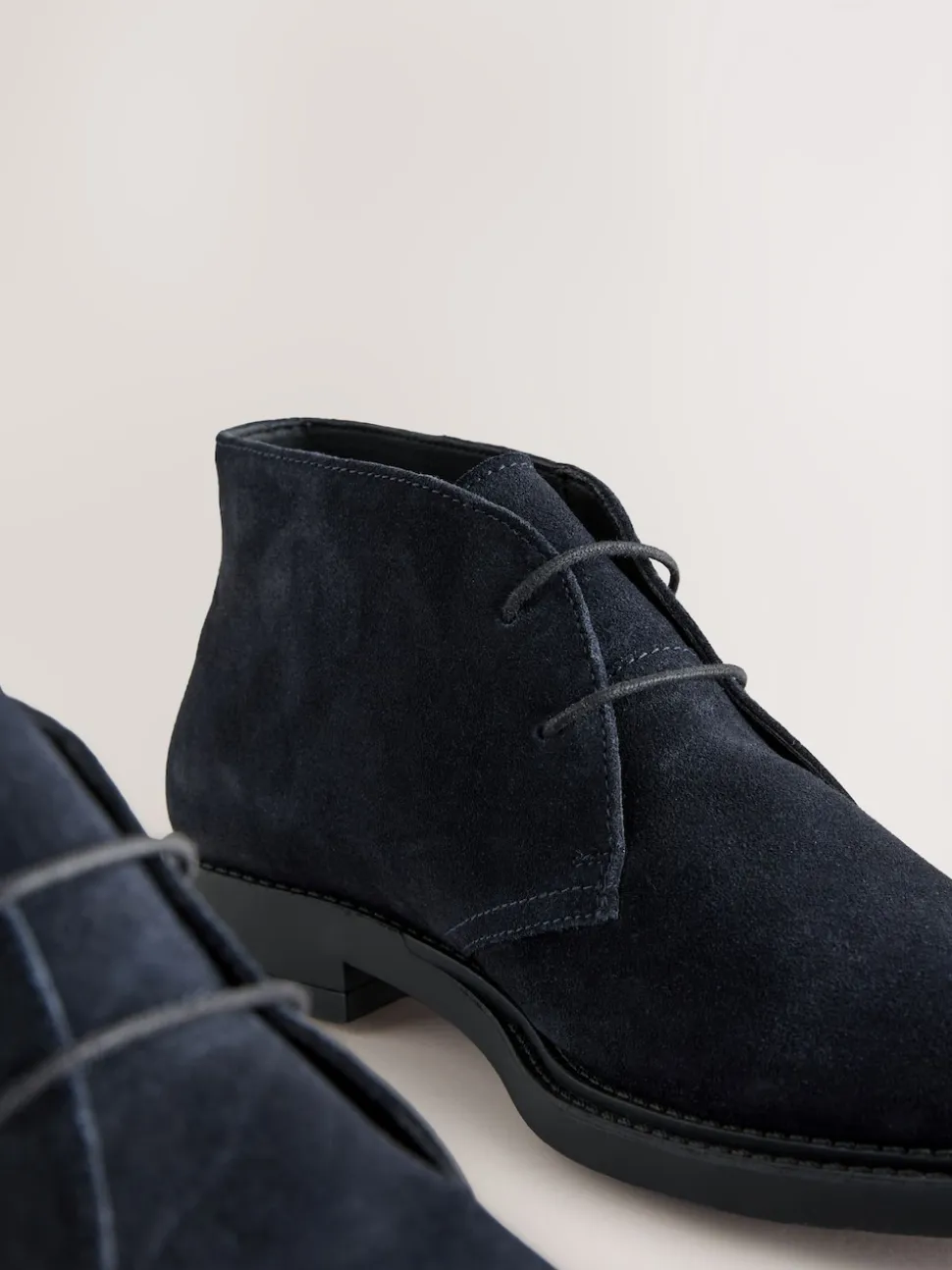 Navy Smart Suede Chukka Boots