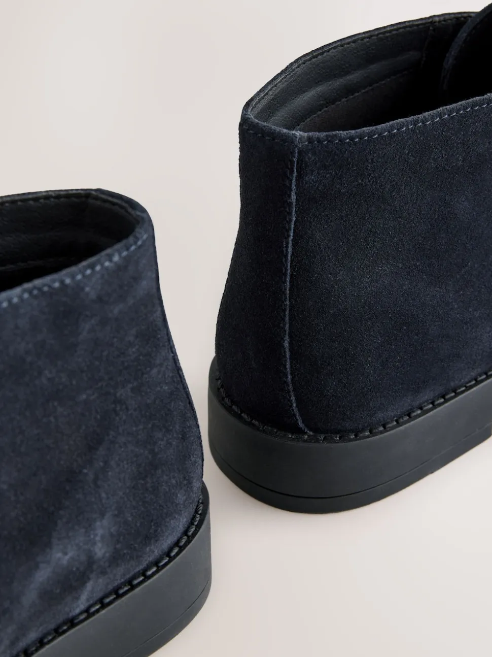 Navy Smart Suede Chukka Boots