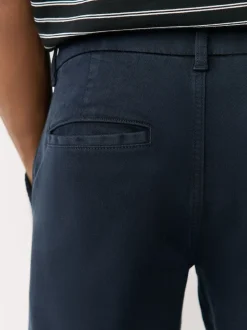 Navy Straight Fit Motionflex Chino Trousers