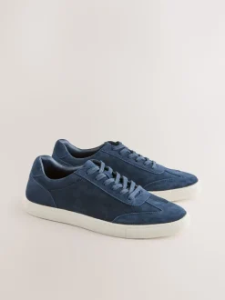 Navy Suede Smart Trainers