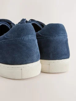 Navy Suede Smart Trainers