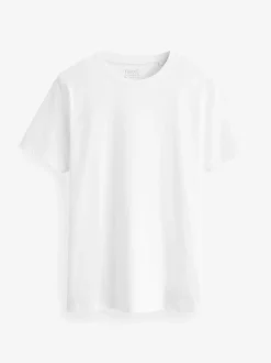 Navy/ Teal/ White/ Black/ Green/ Burgundy Regular Fit Essential Cotton T-Shirts 6 Pack