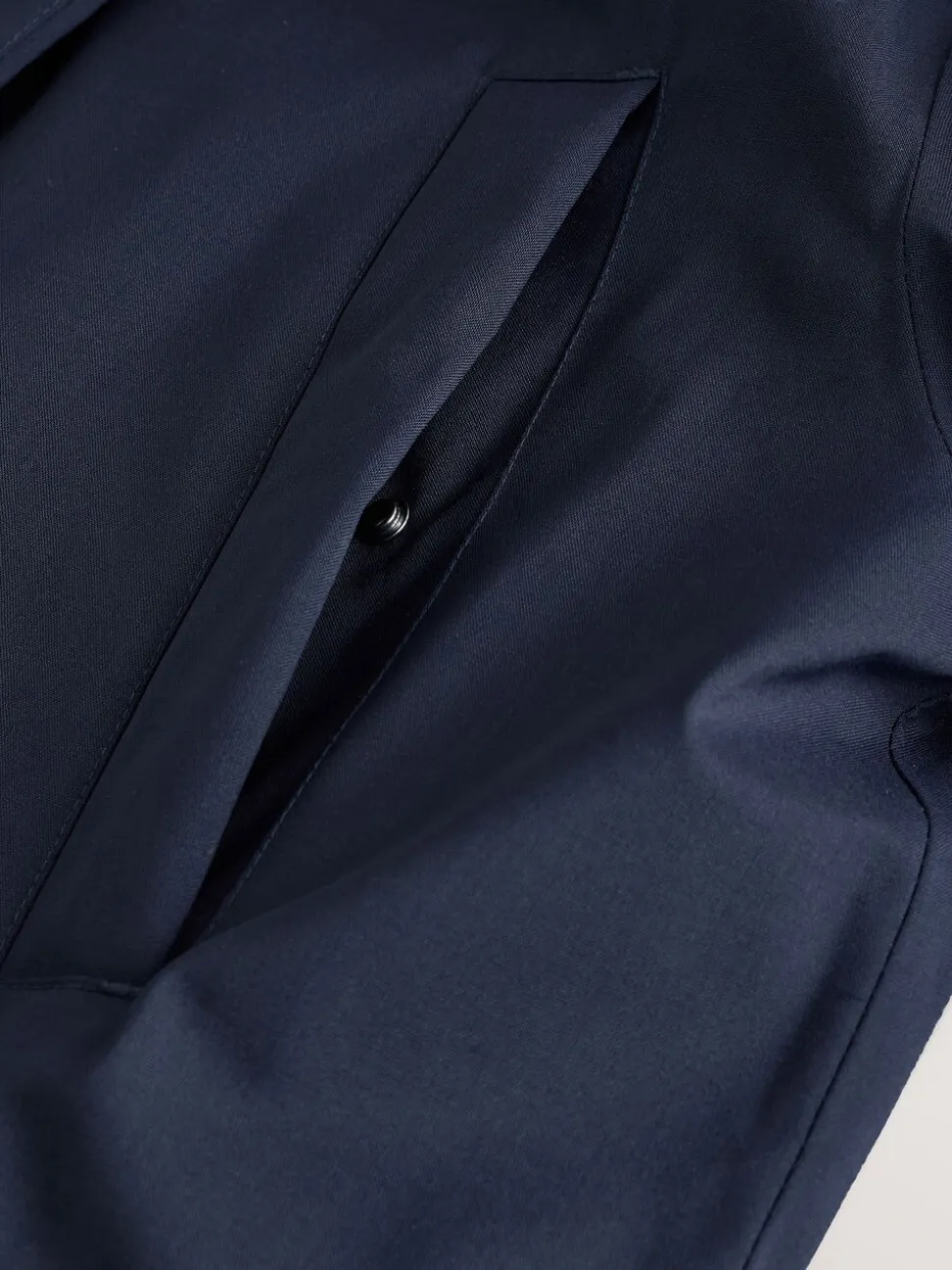 Navy Waterproof 3M Thinsulate™ Hooded Wool Blend Parka