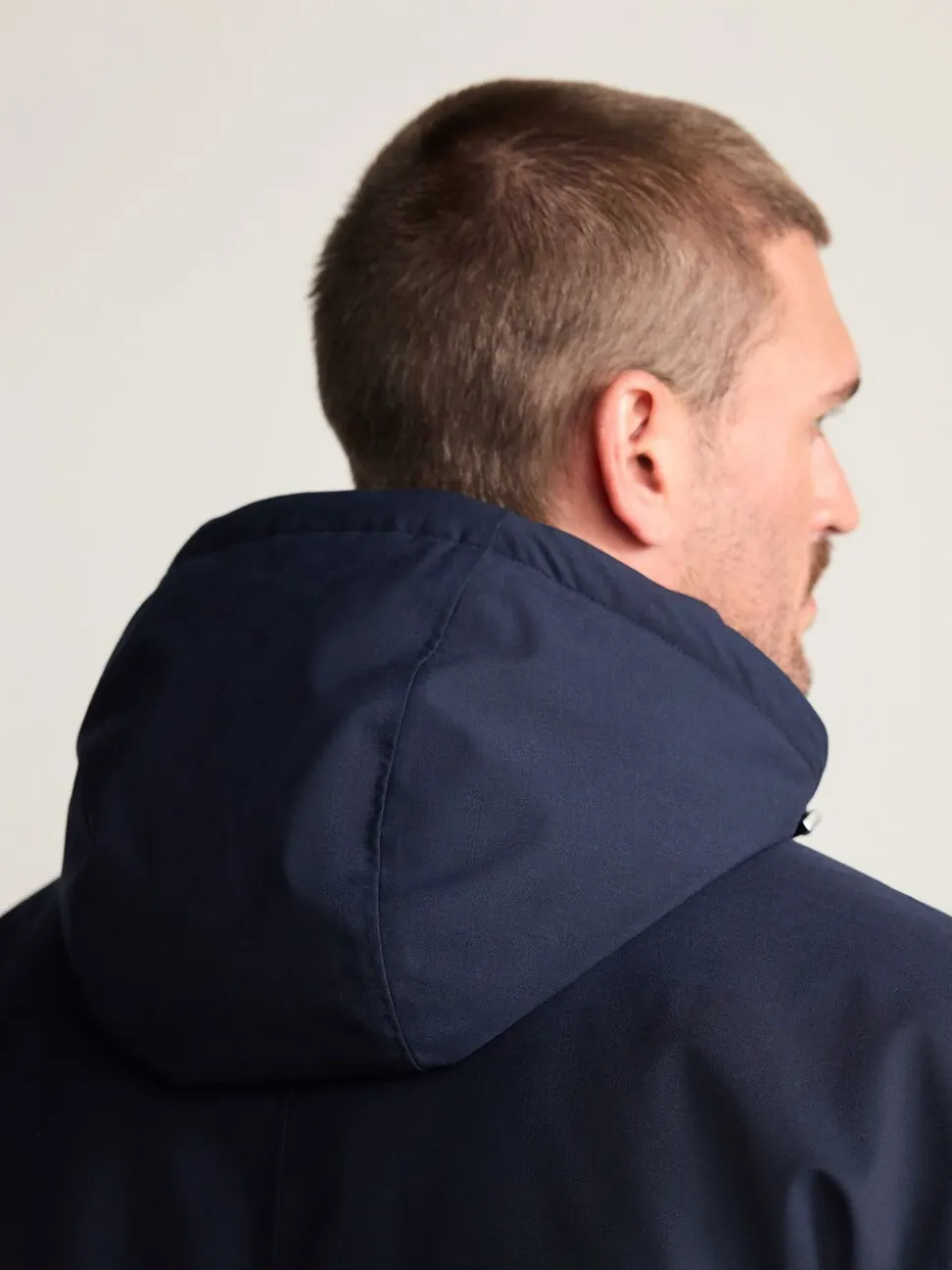 Navy Waterproof 3M Thinsulate™ Hooded Wool Blend Parka