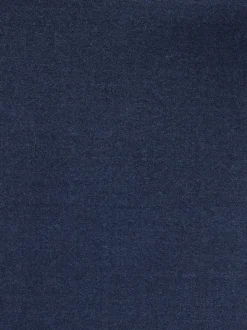 Navy Wool Rich Smart Textured Trousers With Side Adjusters