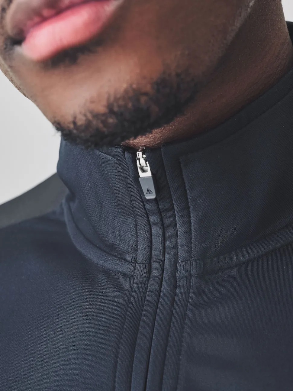 Navy Zip Neck Active Training Top