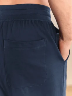 NavyBlue Cuffed Loopback Soft Touch Cuffed Joggers