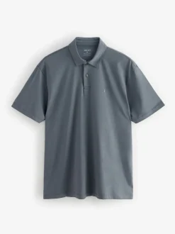 Navy/Brown/Grey/White/Sage Green Regular Fit Short Sleeve Jersey Polo Shirts 5 Pack