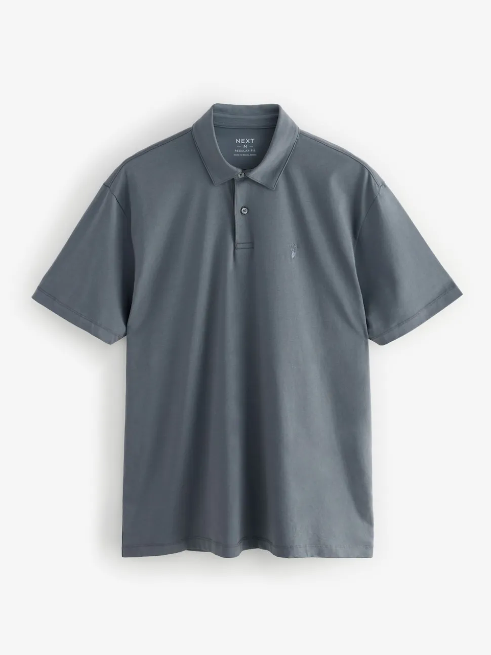 Navy/Brown/Grey/White/Sage Green Regular Fit Short Sleeve Jersey Polo Shirts 5 Pack