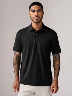 Navy/Brown/Grey/White/Sage Green Regular Fit Short Sleeve Jersey Polo Shirts 5 Pack