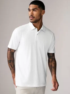 Navy/Brown/Grey/White/Sage Green Regular Fit Short Sleeve Jersey Polo Shirts 5 Pack