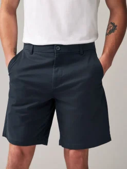 Navy/Charcoal Loose Fit Stretch Chino Shorts 2 Pack