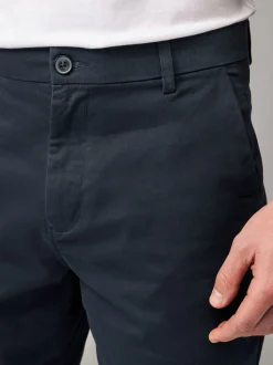 Navy/Charcoal Loose Fit Stretch Chino Shorts 2 Pack