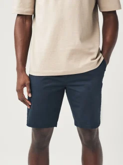 Navy/Charcoal Slim Fit Stretch Chino Shorts 2 Pack