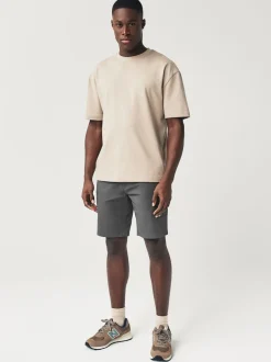 Navy/Charcoal Slim Fit Stretch Chino Shorts 2 Pack