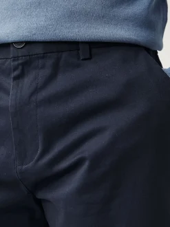 Navy/Charcoal Straight Fit Stretch Chino Shorts 2 Pack