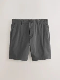 Navy/Charcoal Straight Fit Stretch Chino Shorts 2 Pack