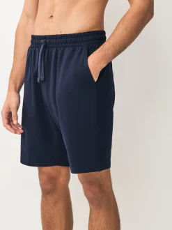 Navy/Green/Ice Grey Loopback Soft Touch Shorts 3 Pack