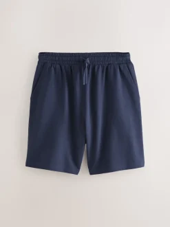 Navy/Green/Ice Grey Loopback Soft Touch Shorts 3 Pack