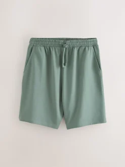 Navy/Green/Ice Grey Loopback Soft Touch Shorts 3 Pack