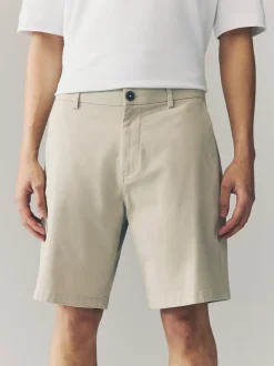 Navy/Stone Loose Fit Stretch Chino Shorts 2 Pack